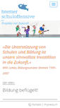 Mobile Screenshot of bremer-schuloffensive.de